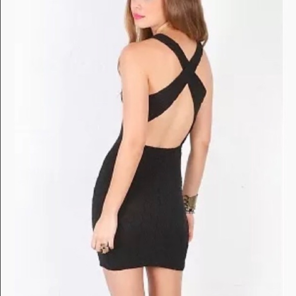 Lovers + Friends Shooting Stars Open Back Dress XS